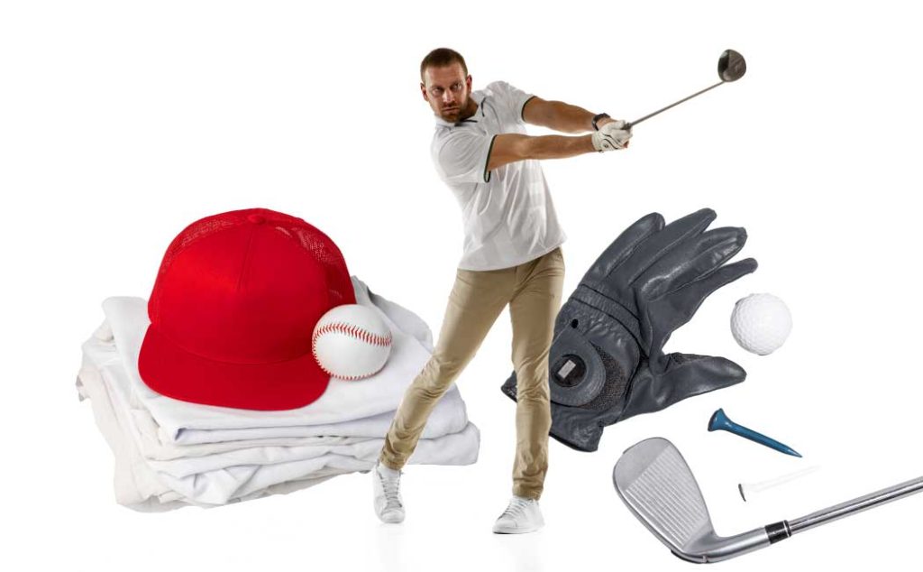 Golf clothing products range