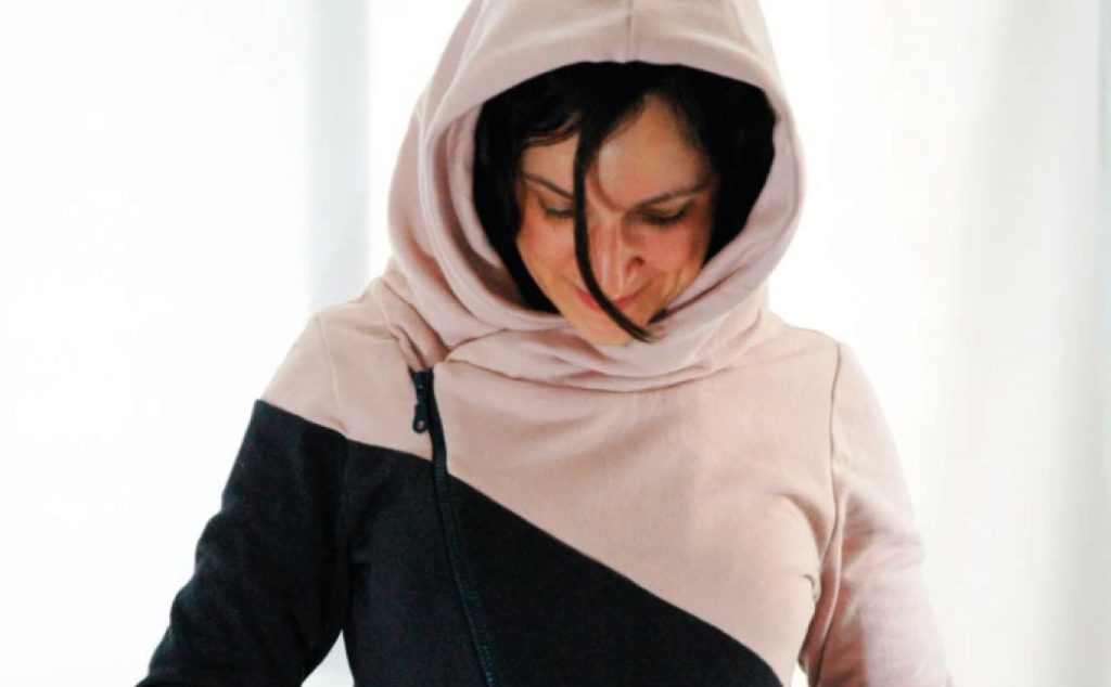Asymmetrical hoodie