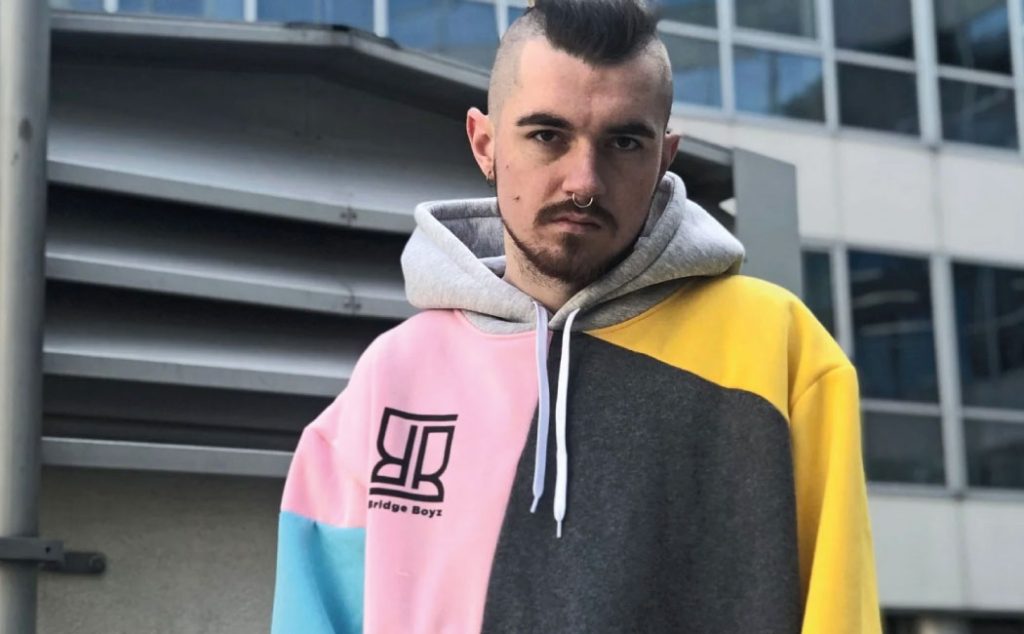 Color block hoodie