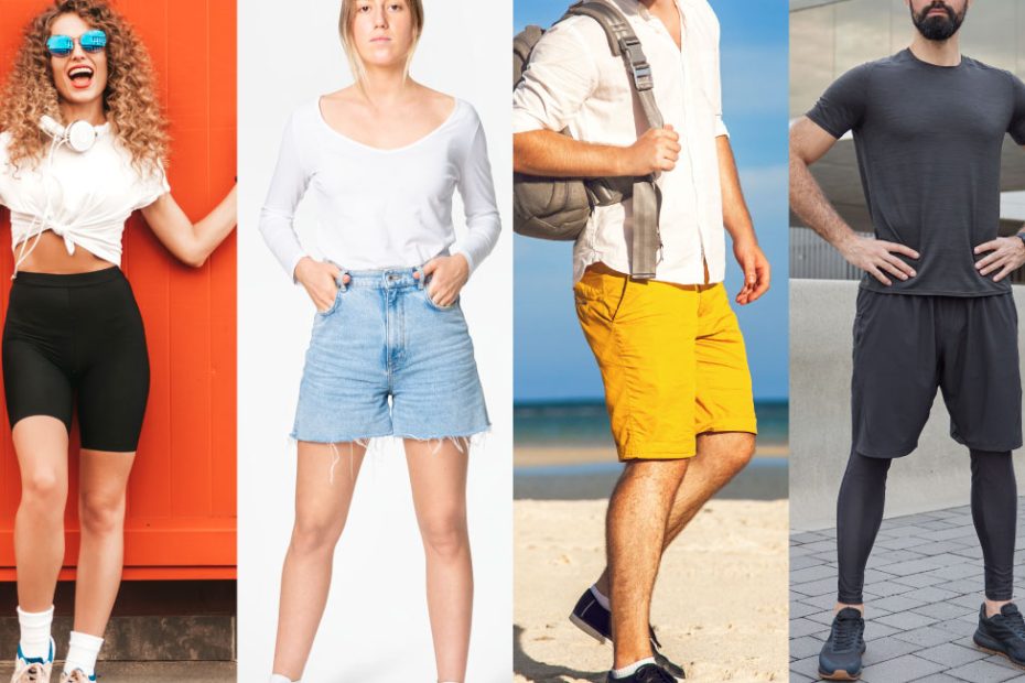 Different types of shorts