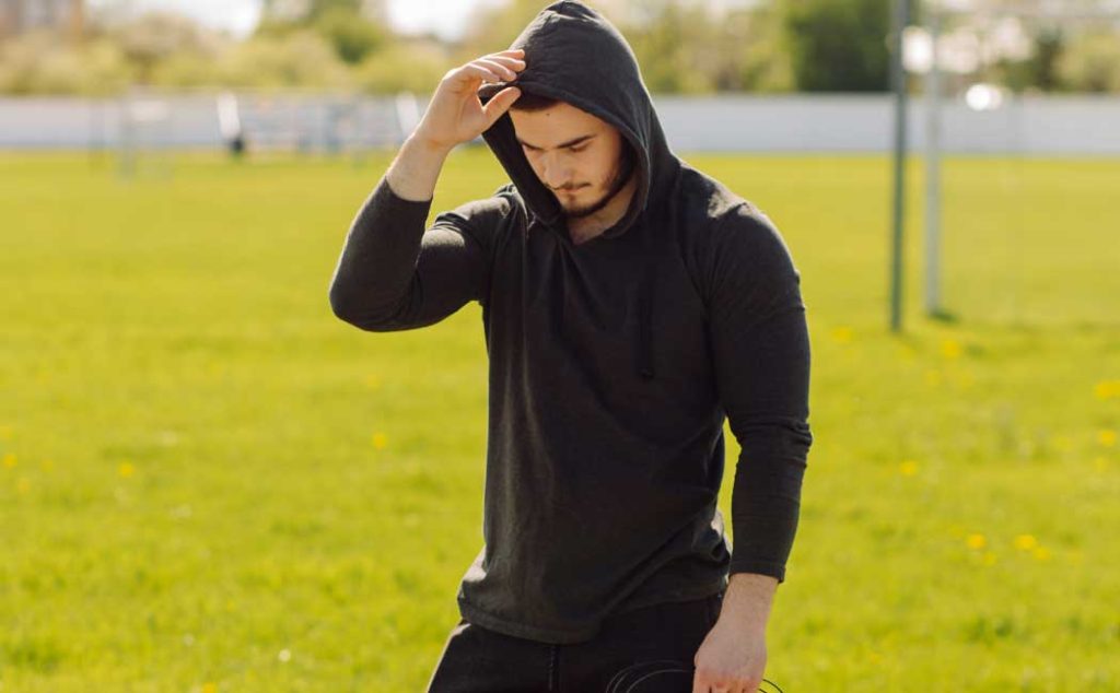 Sporty look hoodie style