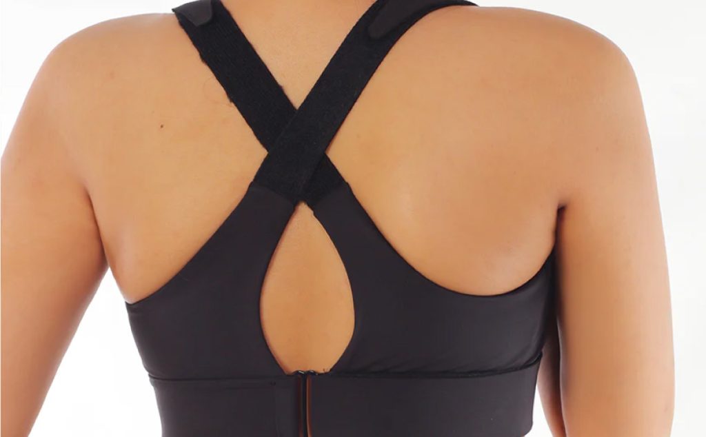 Back clasp sports bra type