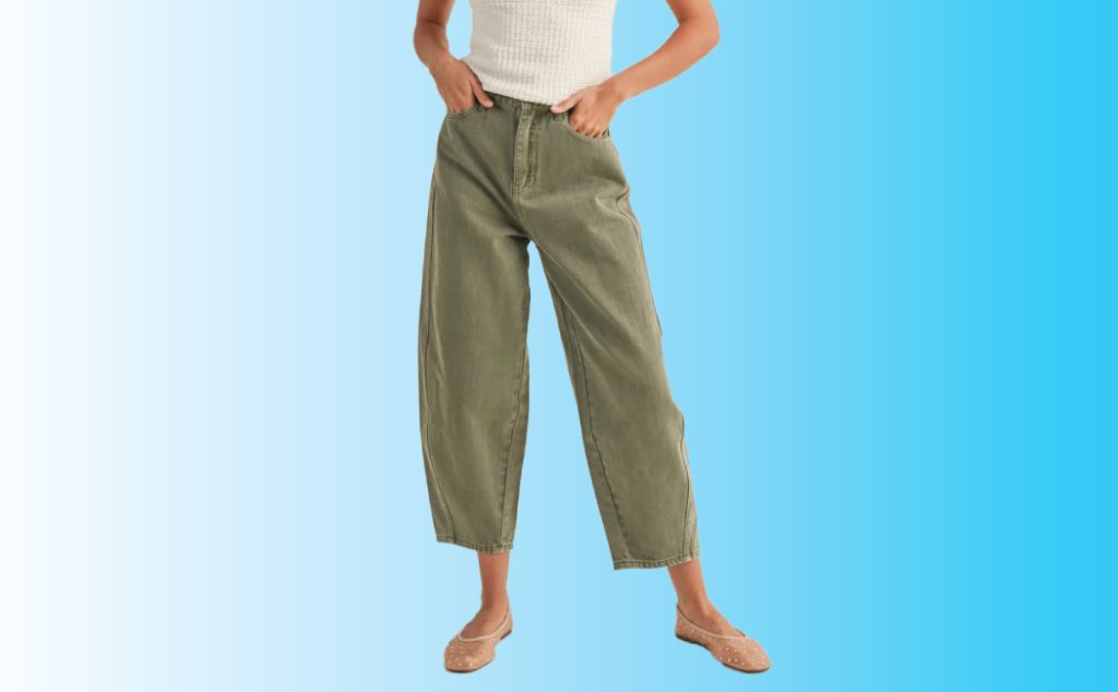 Women barrel pants