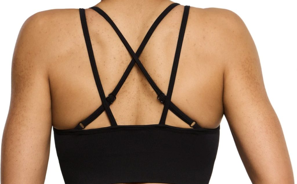 Women crisscross sports bra