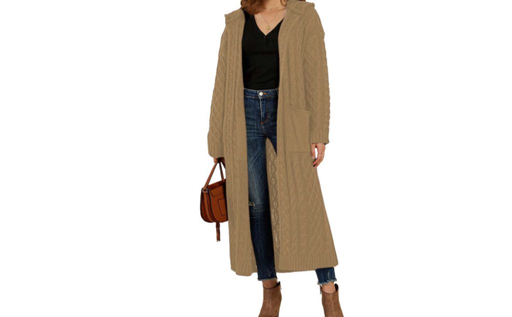 Women wearing long cardigans