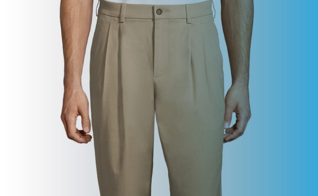 Men pleated pants