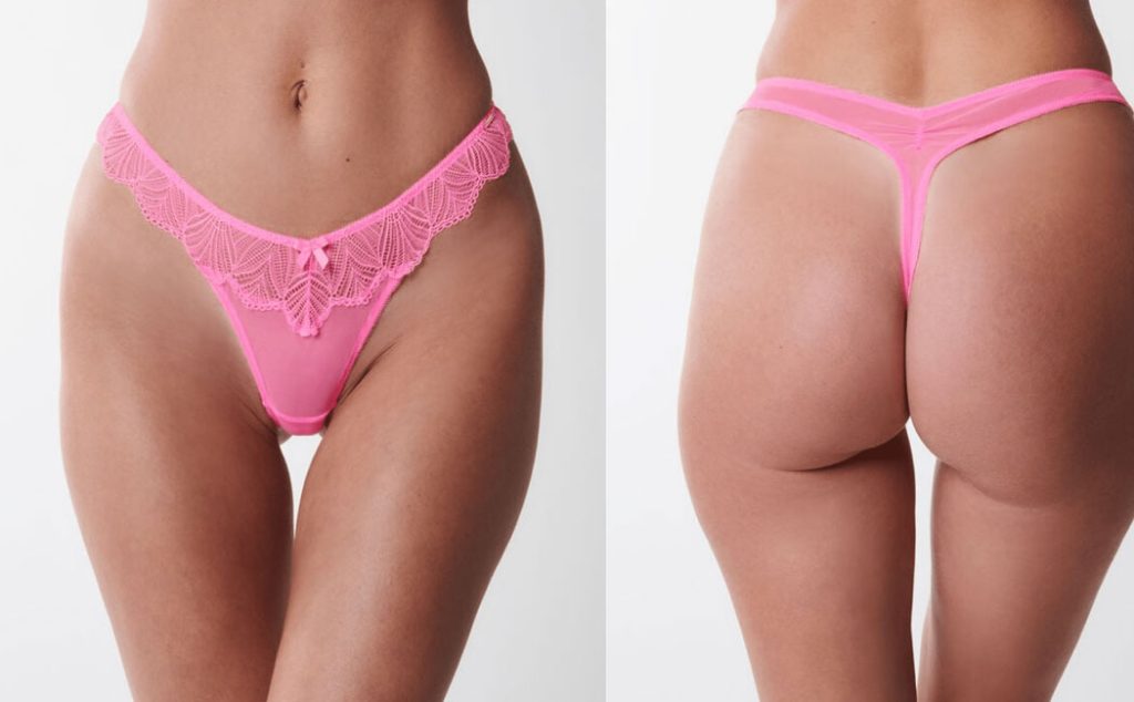 Pink color thongs