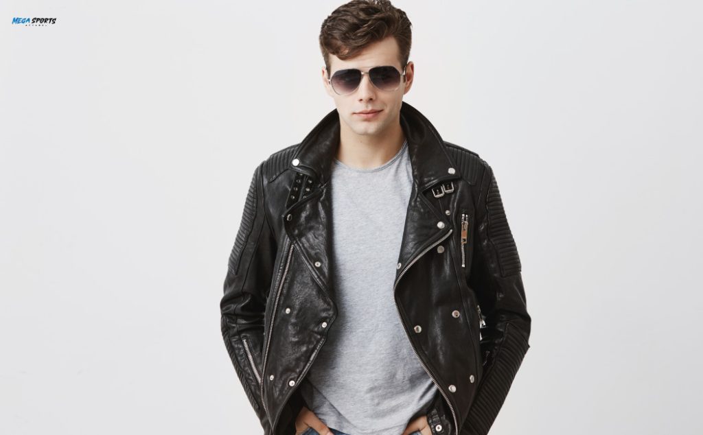 A man is wearing a jacket