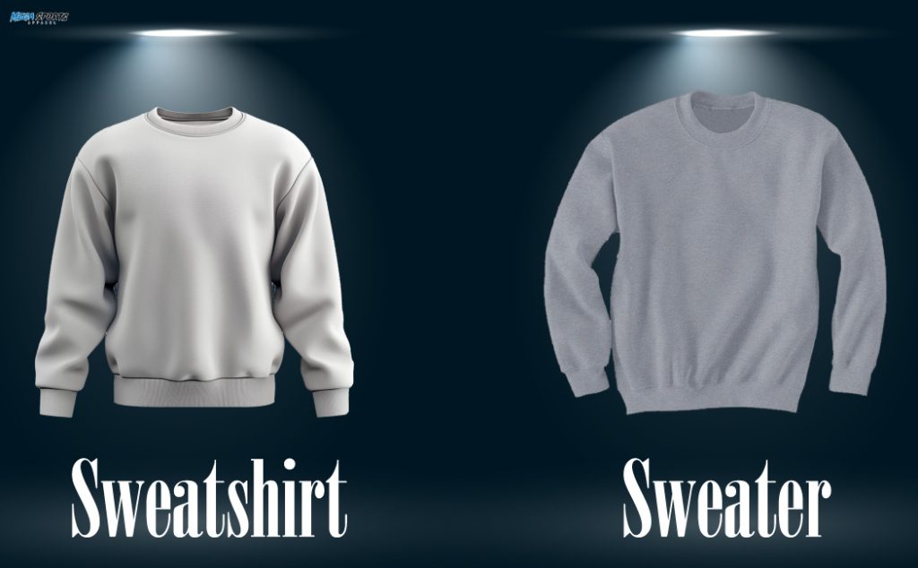 Difference between sweater and sweatshirt