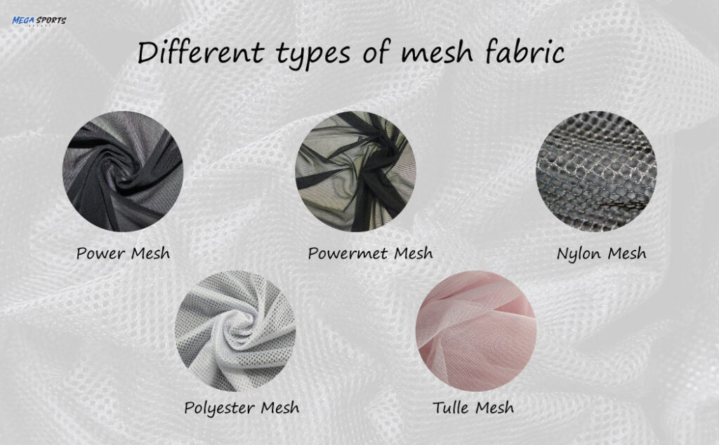 Different types of mesh material